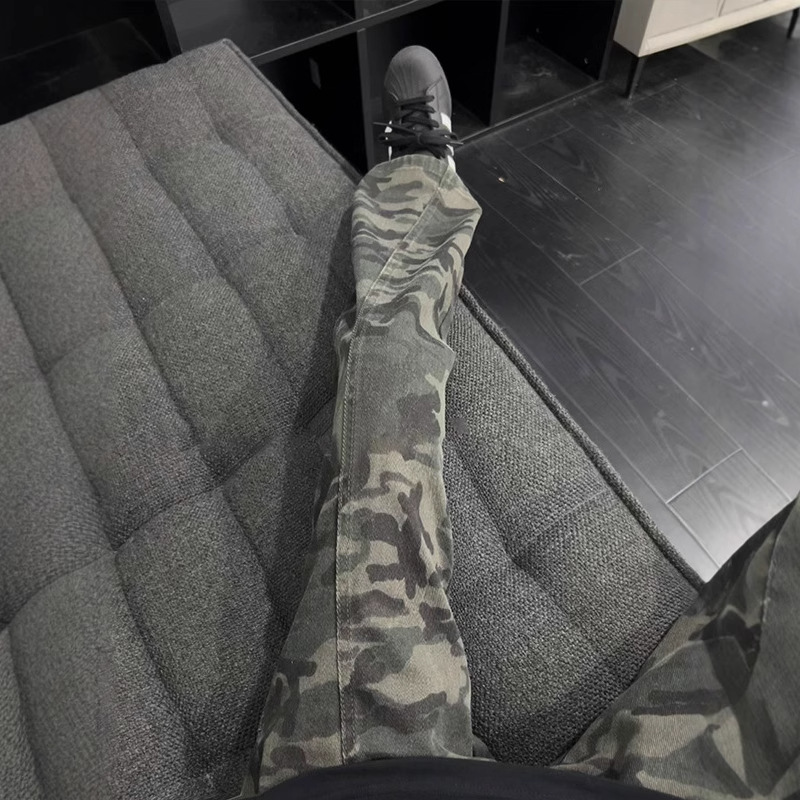 American High Street Scimitar Jeans Men's Autum New Camouflage Cargo Pants Cleanfit Slimming Look Slimming Look Pants American High Street Scimitar Jeans Men's Autum New Camouflage Cargo Pants Cleanfit Slimming Look Slimming Look Pants