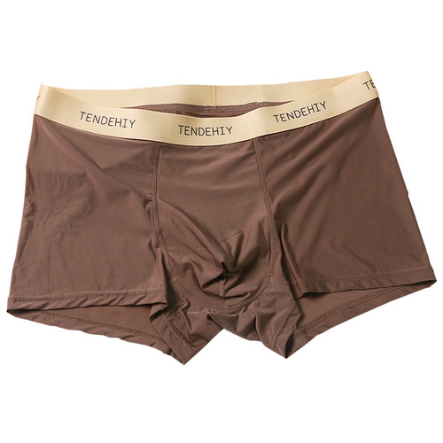 Men's underwear pure cotton ice silk breathable boxer briefs boys boxer briefs simple and comfortable letter boxer briefs spring and autumn