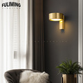 黄铜壁灯现代意式极简装饰灯具床头过道沙发客厅背景墙灯85057