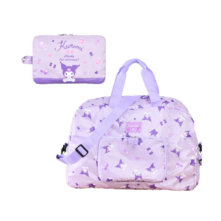 Kitty Thickened Waterproof Foldable Oxford Cloth Duffel Bag My Melody Crossbody Large Capacity Travel Bag for Business Trips