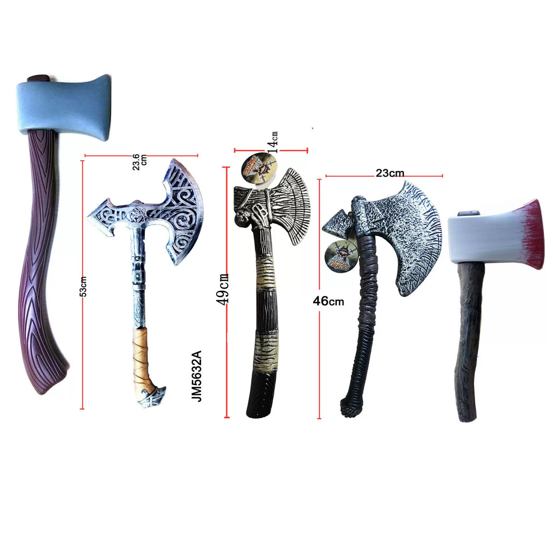 跨境加勒比海盗斧头成人玩具万圣节角色扮演走秀维京战斧塑料道具