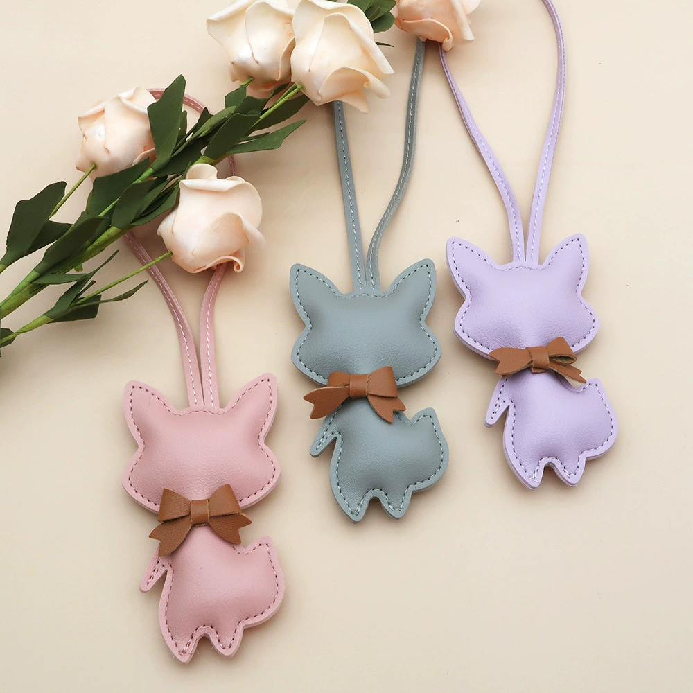 Фабрика прямых продаж ПУ наполненный хлопок маленькая лиса милая мультяшная мода сумка подвеска пара маленькая подвеска автомобильный брелок