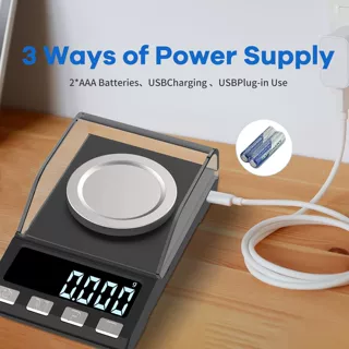 高精度电子秤黄金珠宝秤专用0.001g首饰小型精密珠宝秤跨境专供