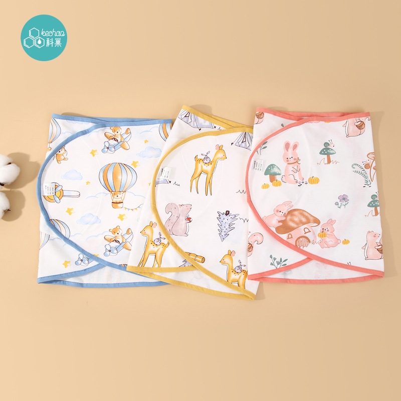Cross-border newborn anti-startle sleeping bag, baby four seasons swaddling clothes, newborn bib anti-startle guard wings hook and loop 