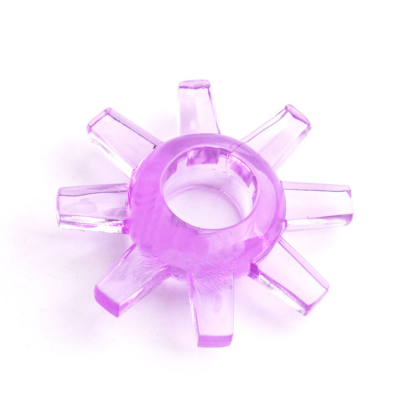 TPE Locking Delay Penis Ring, Anti-Rolling Foreskin Barrier Ring, Random Color — detail image 11