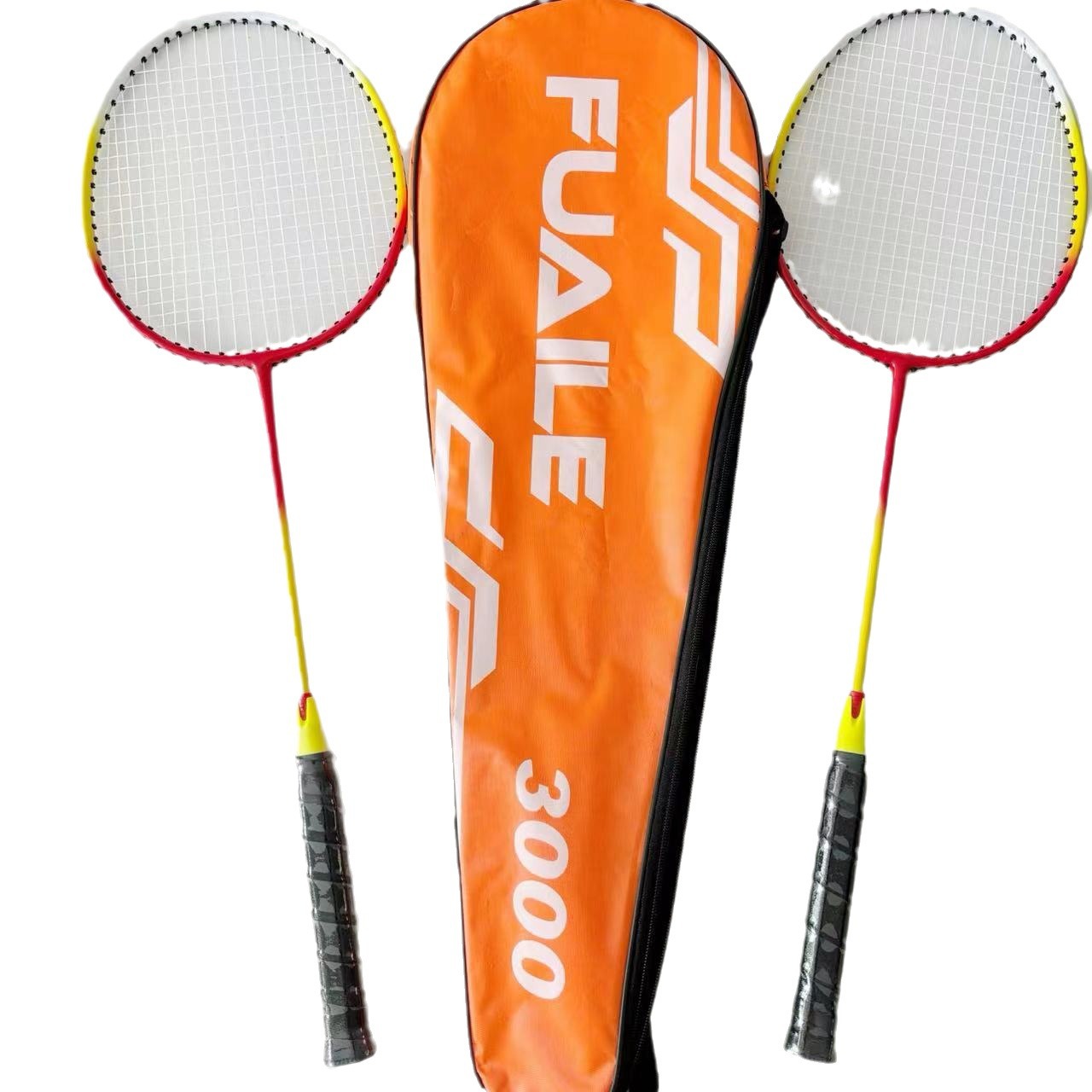 Raqueta de bádminton total para estudiantes, adulto integrado, aleación de hierro dividida, aleación de aluminio, fibra, pluma, raqueta de lana de doble raqueta