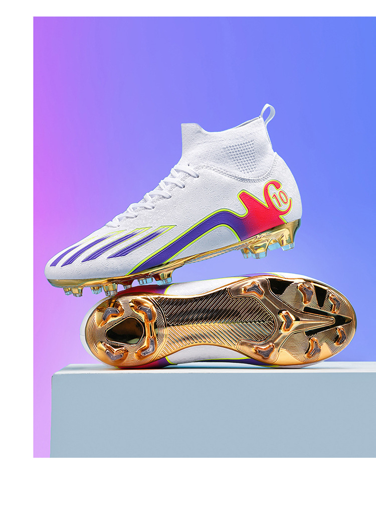 High-top Hallenfußballschuhe Mit Langen Stollen Für Training_voghion.com