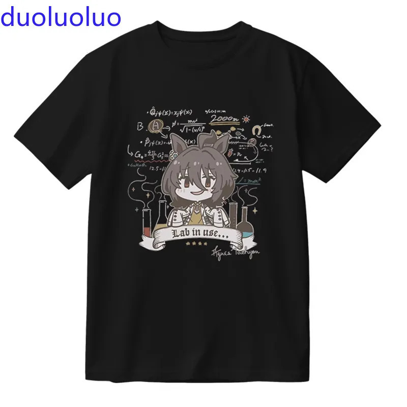 Aliexpress Cross-Border Exclusive European Size Pure Cotton Base T-Shirt for Men, Stylish Derby Cartoon Anime Fresh Versatile Creative