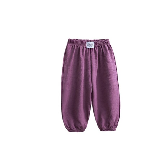 New Single Leg Mosquito-Proof Pants Summer Children's Long Pants Slim Fit Boys' and Girls' Wide Leg Pants Loose Pants Baby Outer Wholesale