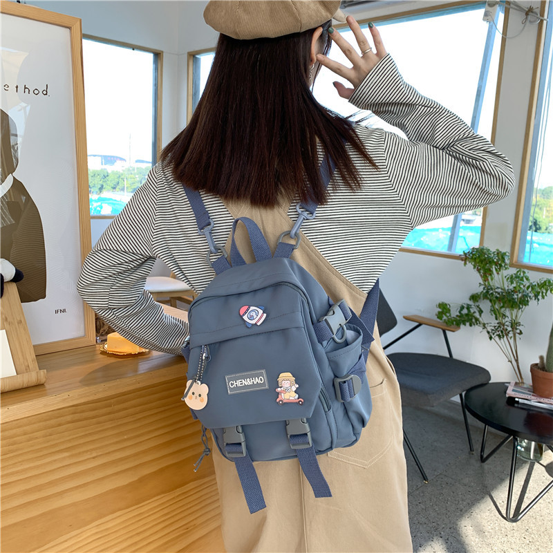 2021 primavera y verano nuevo estudiante de secundaria mochila mujer estilo coreano gran capacidad estudiante de secundaria Mori chica mochila