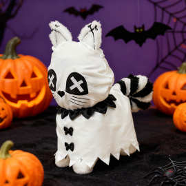 跨境新品 Halloween ghost plush2026 万圣节幽灵毛绒玩具公仔