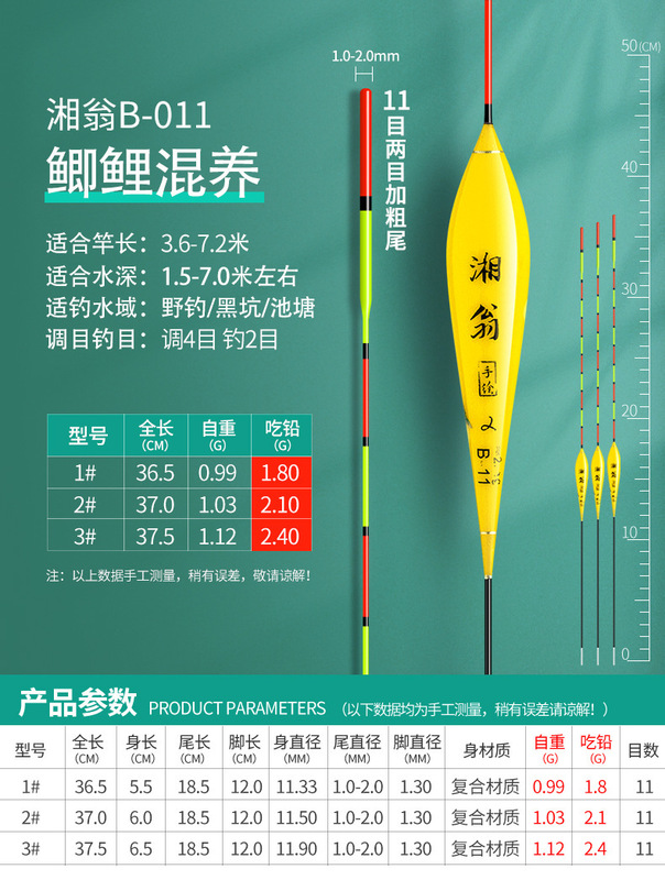 超目立つナノ浅水遠投太い深水ブイ高感度フナ鯉釣り具魚フローティングフロート|undefined