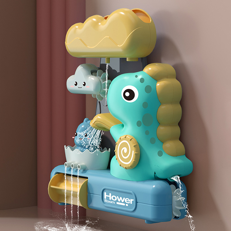 Transfronterizo para niños bebé baño Agua jugando dinosaurio transferencia lechón ducha agua spray bebé baño juguetes niños y niñas