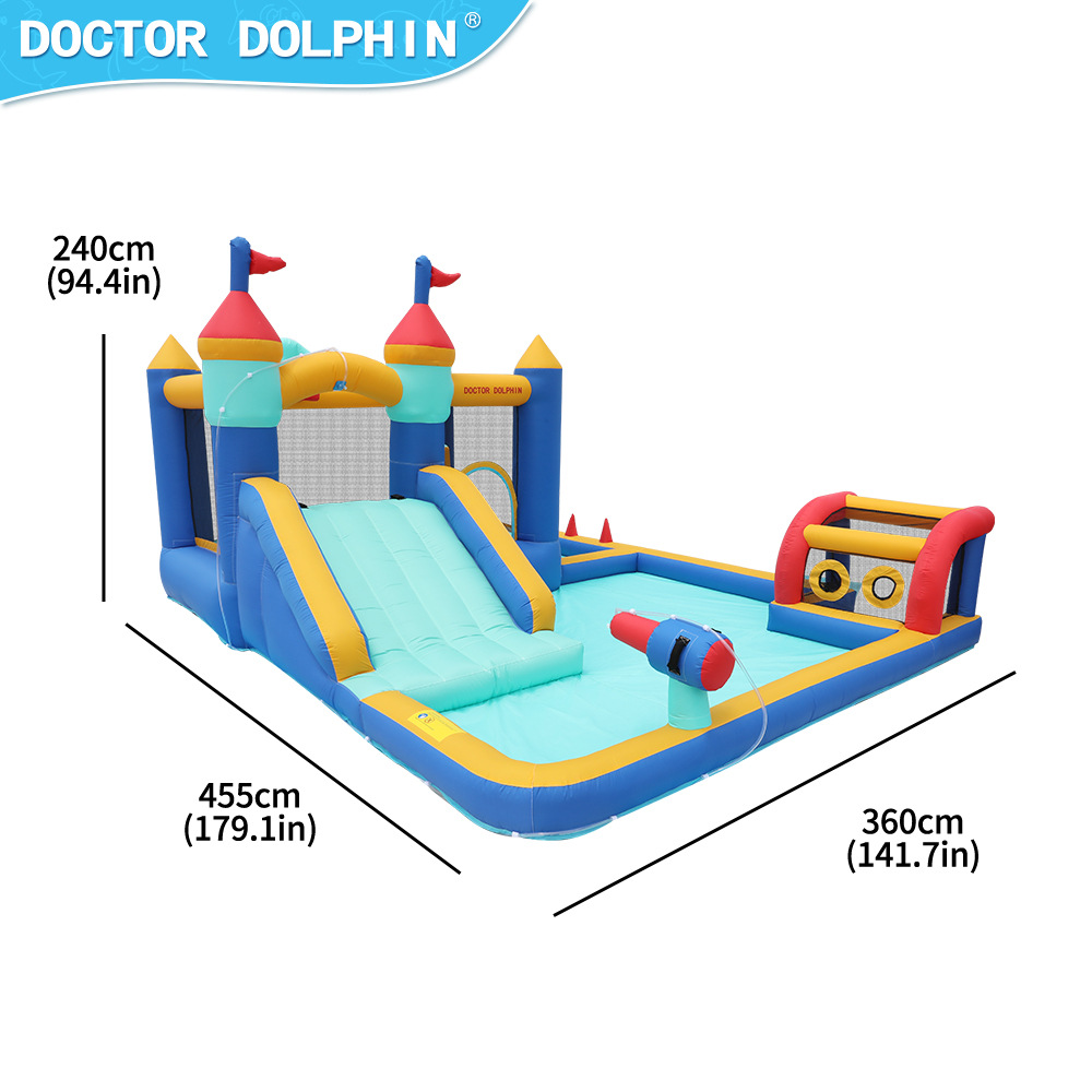 Doctor Dolphin | Castillo inflable para niños pequeño hogar paraíso para niños pequeño hogar castillo inflable hogar