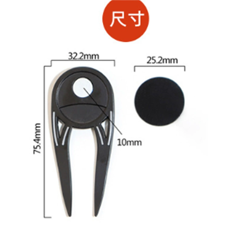 Golf fork black back bottle opener golf accessories green fork golf fork mark supplies