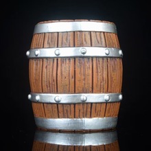 海贼 航海 阳台哥 同款 GK 酒桶木桶 手办 摆件 POP袋装