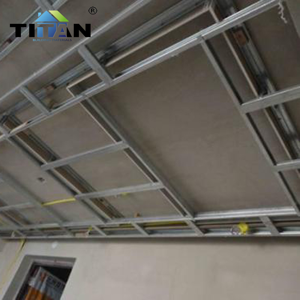 Tabique de placa de yeso, tabique de techo, tabique de acero ligero, quilla de ascensor, quilla 100, absorción de impactos verticales, quilla de acero ligero en forma de U