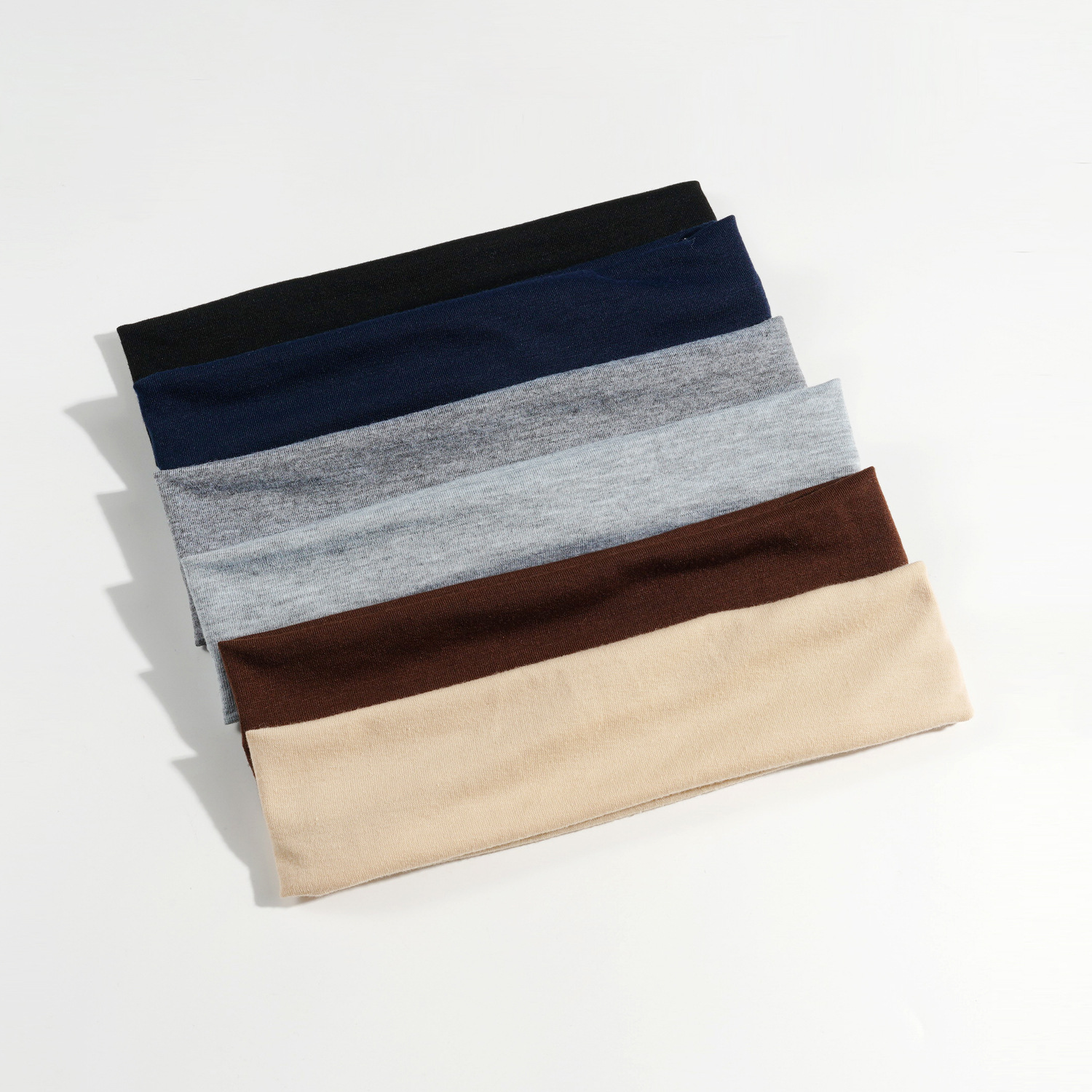 Europa y los Estados Unidos de 6 cm de ancho básico simple de color sólido correa de cabello de yoga para correr anti-transpiración banda de cabello para hombres y mujeres