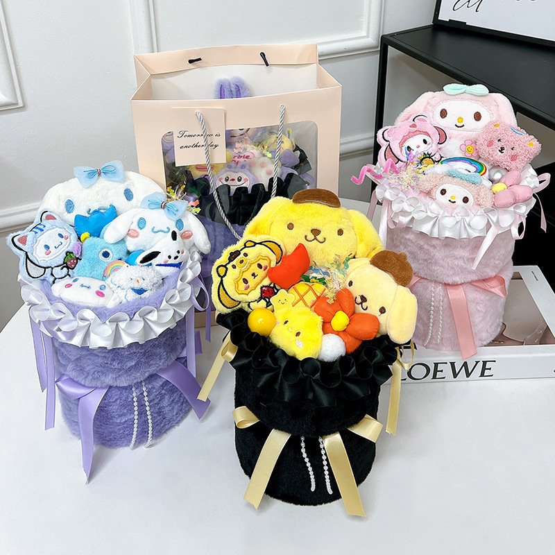 友人へのクリエイティブギフト、リナベル人形の花束、誕生日スターデューシスターズ、ロマンチックなリーダーシップフラワーショップ|undefined