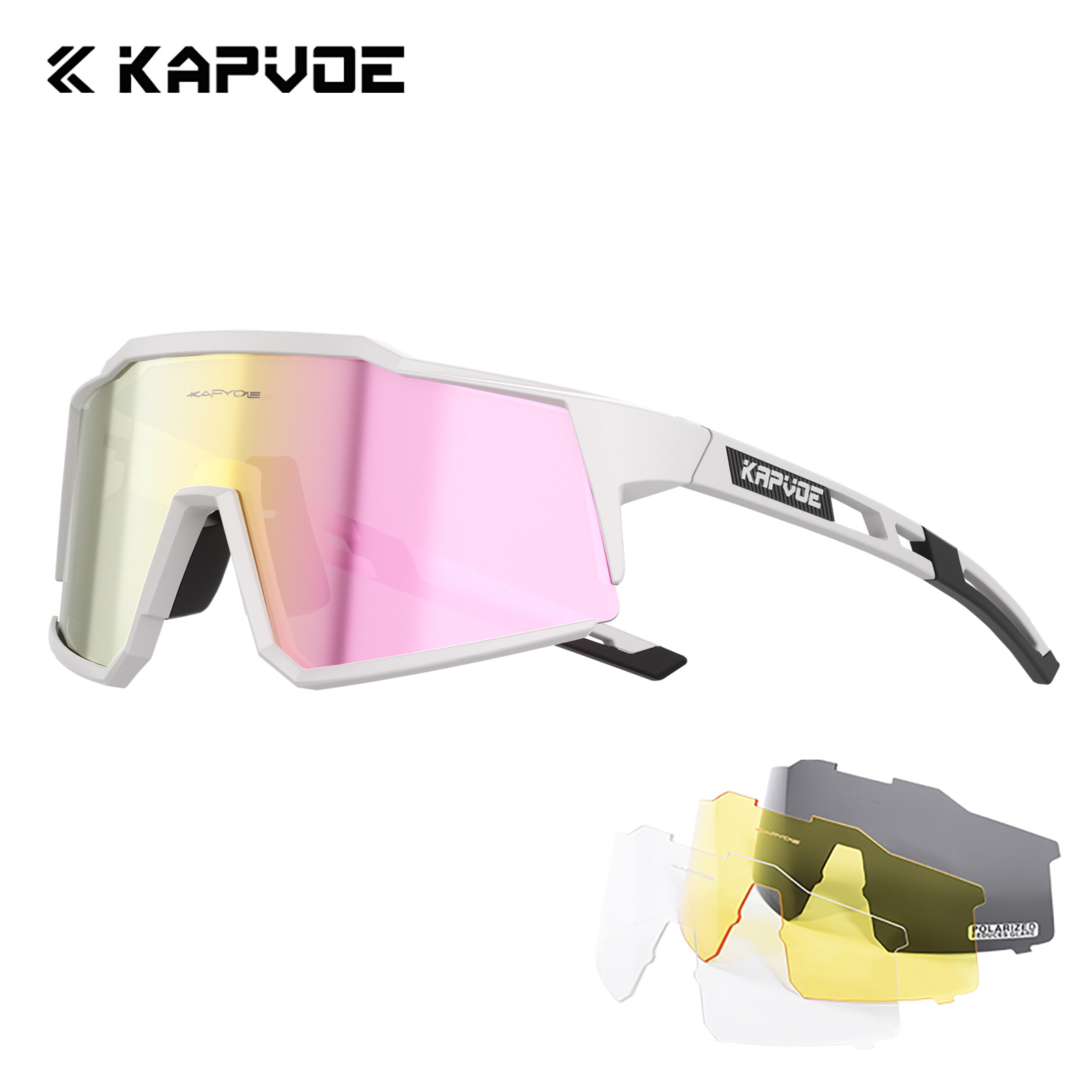 Gafas de Ciclismo Deportivas de TR90 Polarizadas a Prueba de Viento para Ciclismo