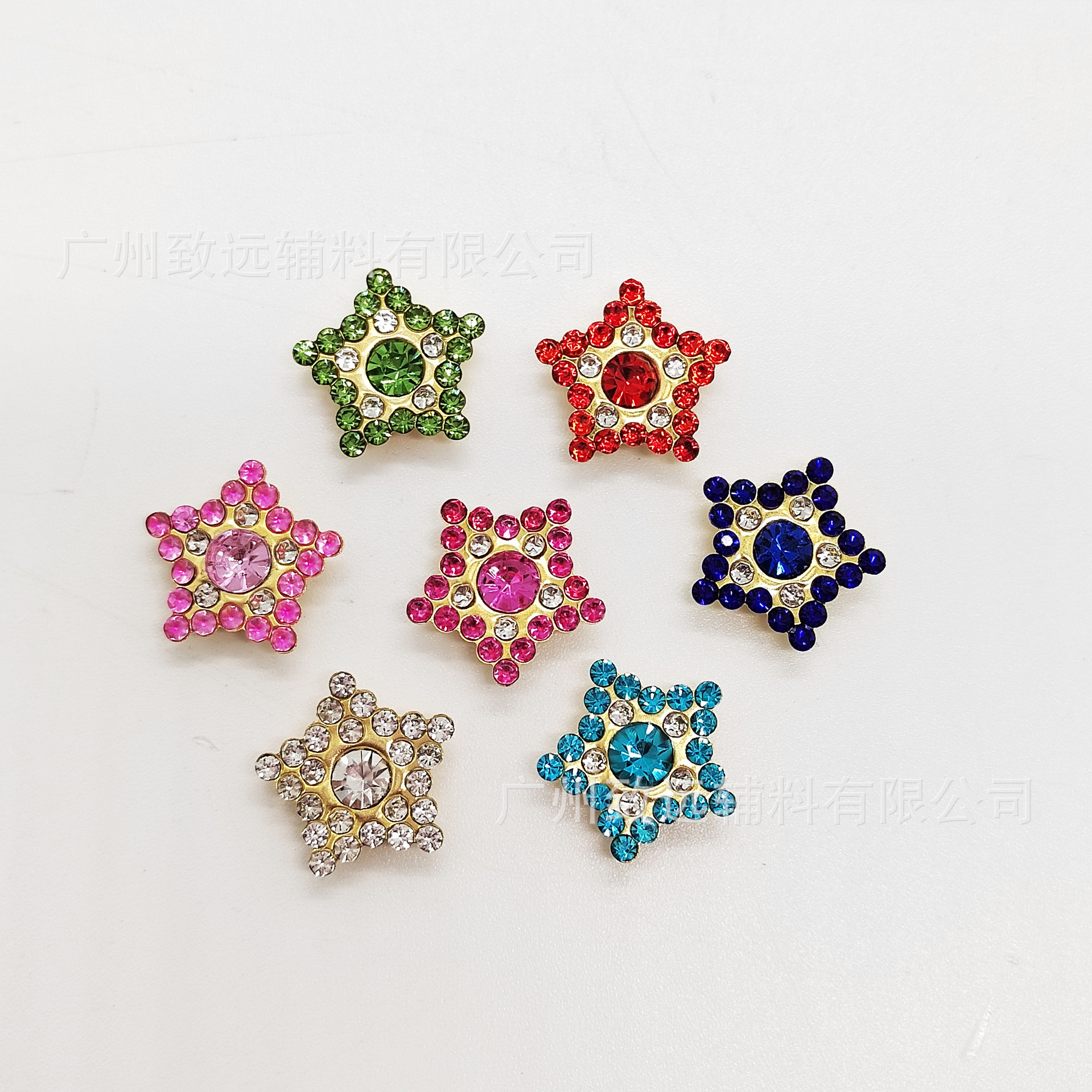 Adornos de diamantes de imitación en forma de estrella de cinco puntas de girasol de 15 mm, versátiles, súper brillantes, para bricolaje, accesorios de ropa, accesorios para vestidos de novia. image 5