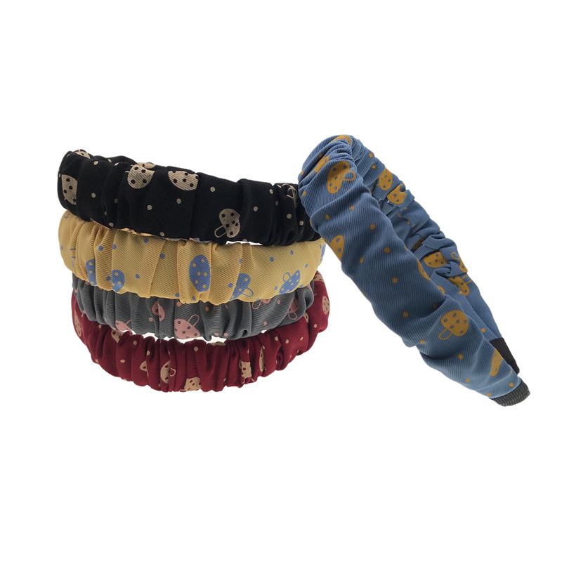 Nuevo estilo coreano tela Internet celebridad intestino grueso de tela ancha diadema cabeza hebilla dos yuanes tienda accesorios para el cabello headwear suministro