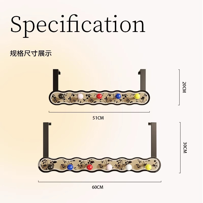 美式门后挂钩免打孔承重挂衣钩悬挂卧室门衣帽挂包收纳挂架|undefined