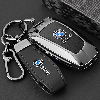 Series New X1/I5/X7 Shell Bmw – Static Rod/Key Bag - type-b-key-black-leather-rope-buckle-hanging-buckle