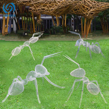 户外不锈钢镂空蚂蚁雕塑公园园林广场景观摆件网格丝铁艺动物订购
