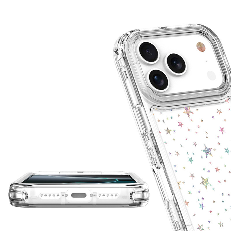 新款使用iPhone17 Pro Max透明手机壳XS Max炫影亚克力四角防摔壳