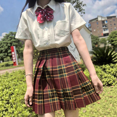 TR面料风琴褶衬衫JK制服基础款奶白长袖短袖百搭jk衬衫夏季学院风