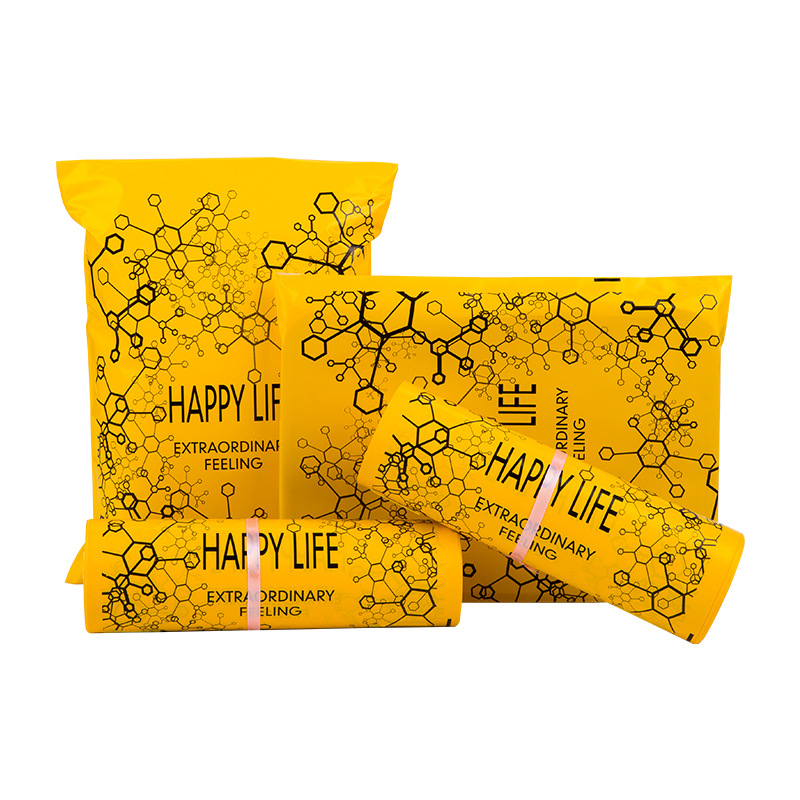 Bolso expreso grueso amarillo bolso de embalaje impermeable bolso de embalaje expreso impresión al por mayor bolso expreso bolsa logística