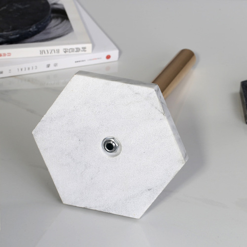 Nordic retro style natural marble gold-plated kitchen paper towel holder roll paper holder desktop accessories storage rack