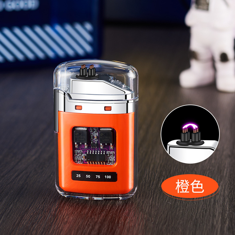 透明防水アークパルス点火装置防風 USB 充電式ライター男性のパーソナライズされたギフト卸売|undefined