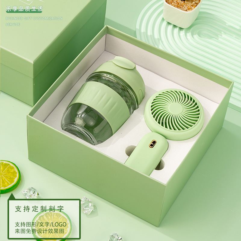 Temporada de graduación, pequeño ventilador creativo, caja de regalo de paraguas, actividades prácticas, la empresa envía a los clientes, los empleados, trajes de negocios, recuerdos