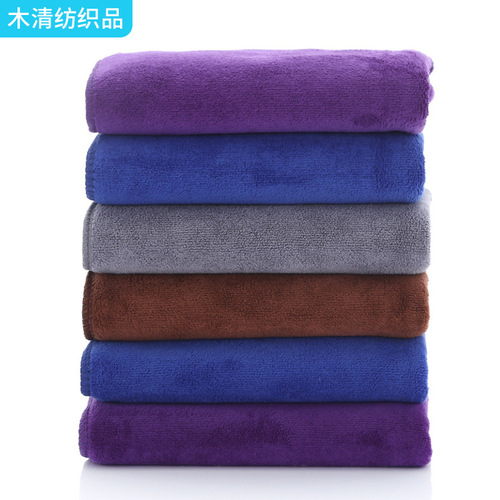 Microfiber Towel, Beauty Salon & Barber Shop Dry Hair Towel, Car Wash Towel, Soft & Thick Absorbent Towel