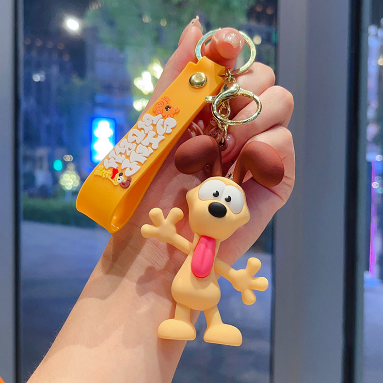 卡通加菲猫钥匙扣小挂件立体公仔汽车钥匙链学生书包挂饰厂家批发|undefined