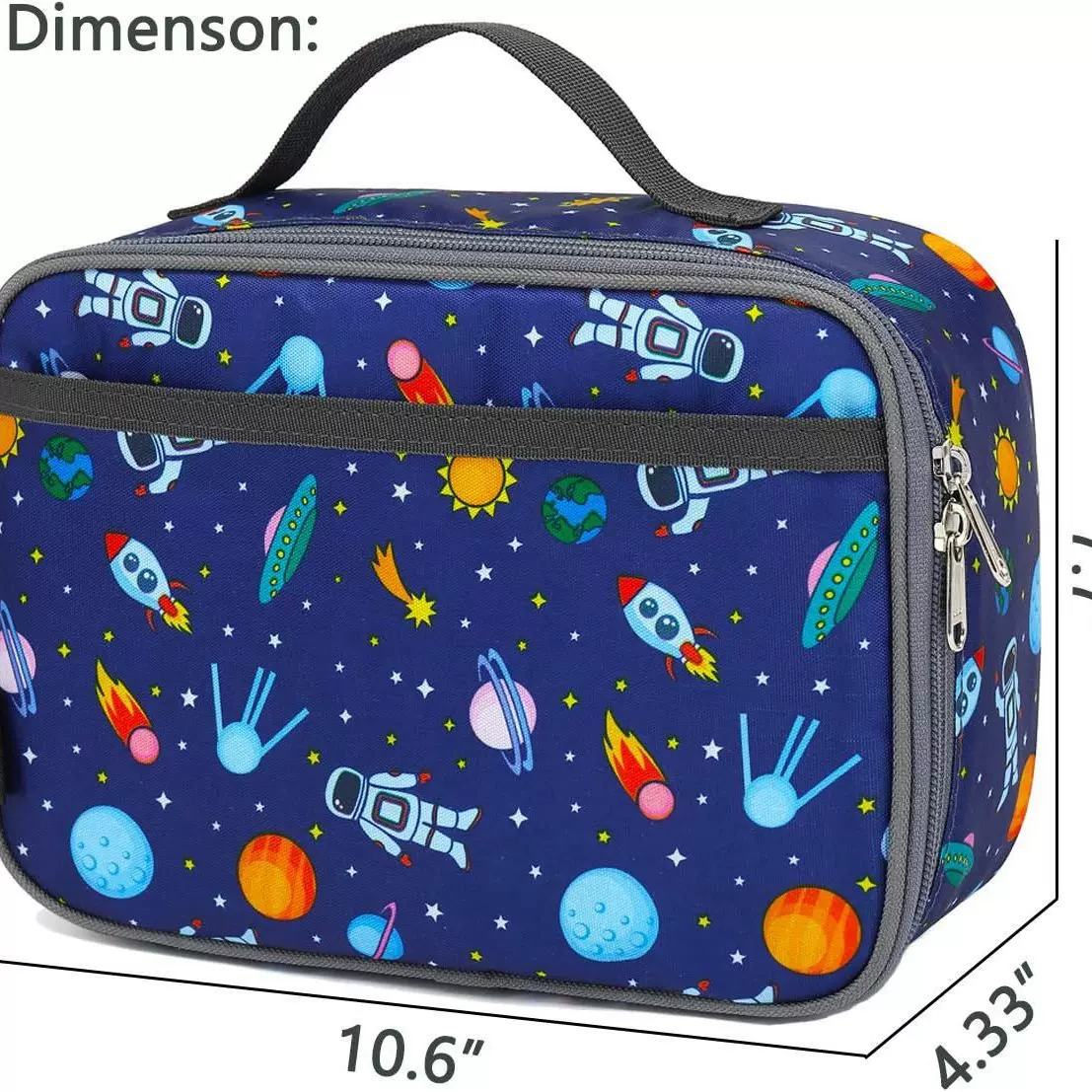 跨境热销学生午餐袋野餐包可折叠便携式饭盒收纳包手提袋保温包