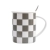 Fashionable ceramics, capacious coffee cup with glass