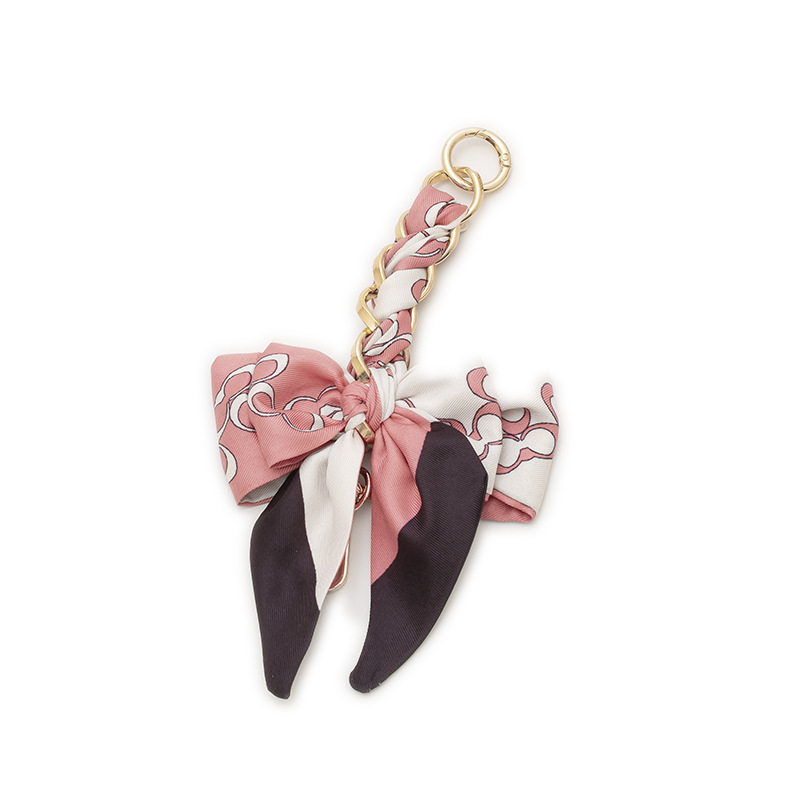 Bolsa de cadena de extensión bolsa de nudo de arco con bolsa de cadena colgante correa de cadena DIY bolsa cadena ajustable hombro alargado axila