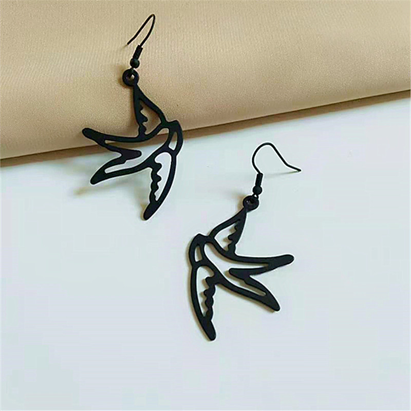 Retro Bird Metal Plating Womenu0027S Drop Earrings 1 Pair