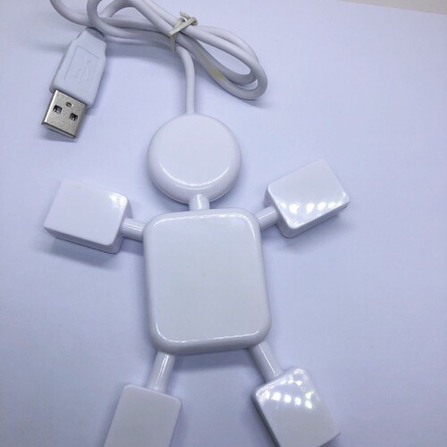 Humanoid USB splitter Humanoid USB hub Folding hub 4-port USB strip factory direct sales