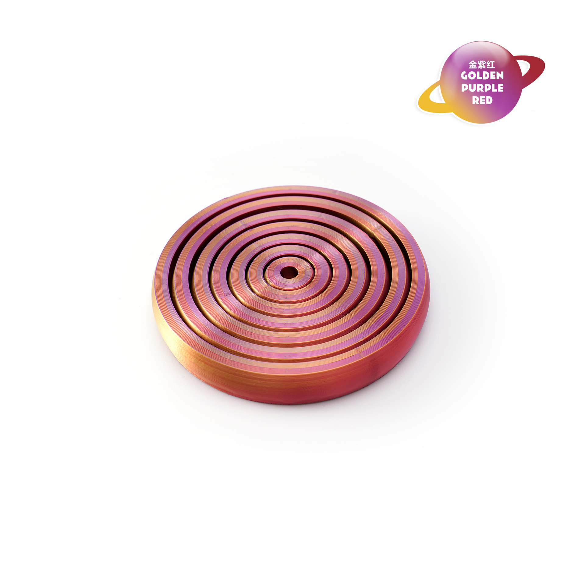 Disco de descompresión interestelar Rojo Dorado Violeta