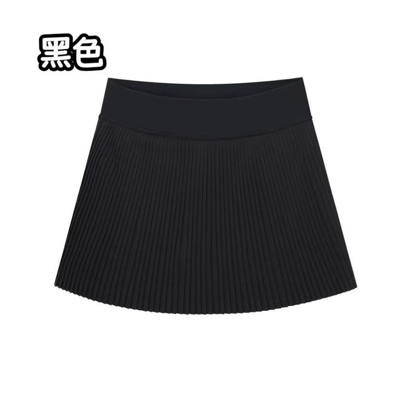 LULU原标同款Varsity百褶裙女士速干网球短裙高腰风琴裙防走光夏|undefined