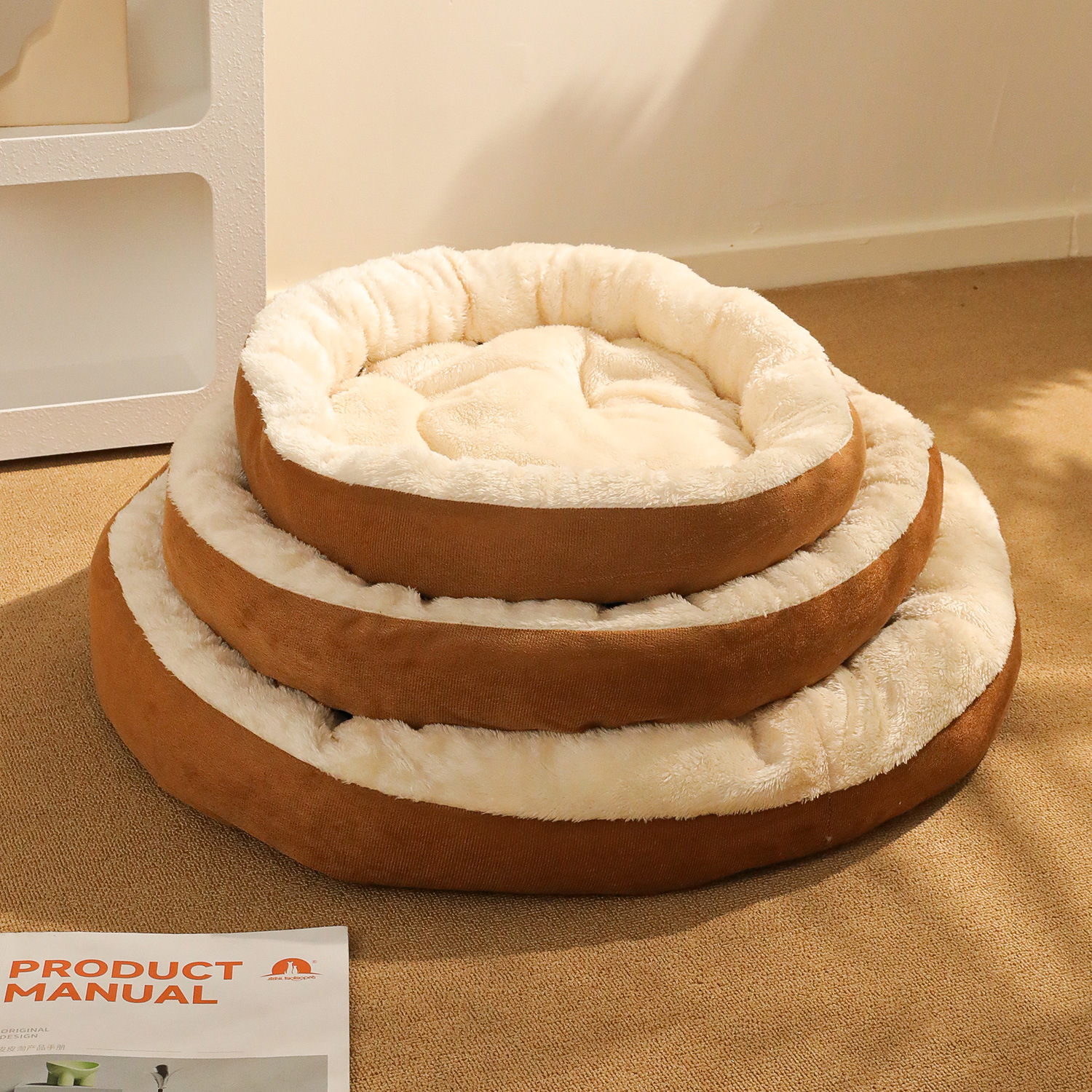 Taotao perrera invierno engrosamiento ovalado cojín para perros cama para mascotas invierno cálido nido para gatos invierno stock al por mayor