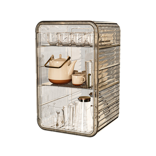 Dust-proof cup storage rack cup holder water cup storage rack tea set tea cup holder coffee cup mug storage box