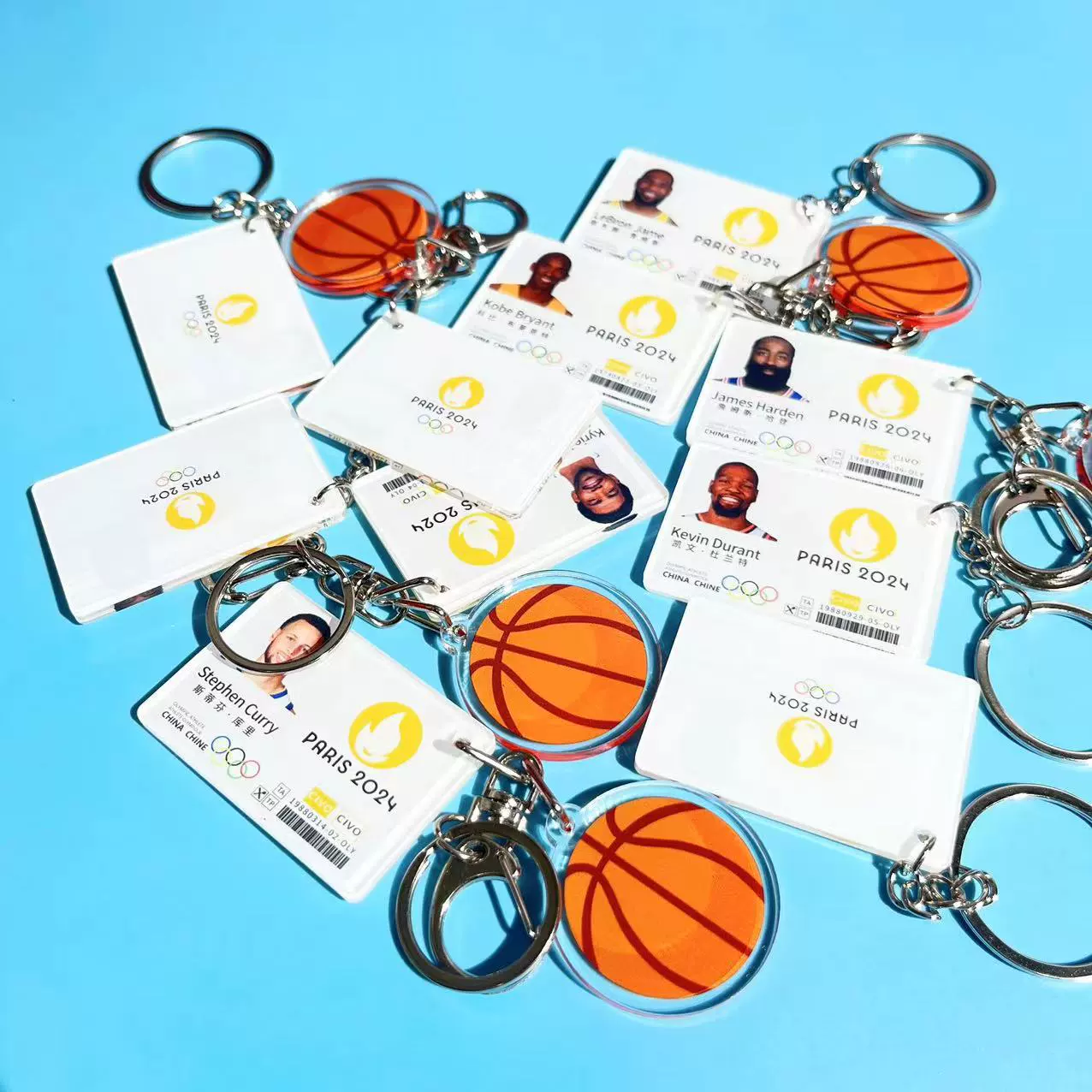 Коби Карри Джеймс Оуэн баскетбольная звезда карта брелок кулон рюкзак школьный рюкзак украшение подарок
