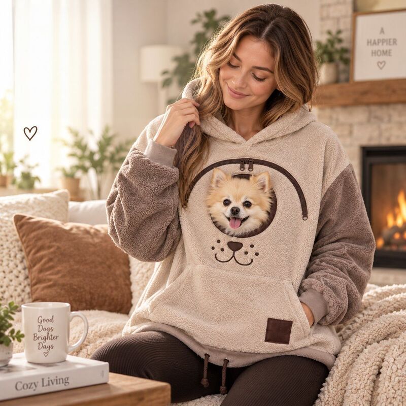 BK8832 European and American style fleece-lined flannel hoodie, unisex, loose fit, casual, warm, popular for cross-border sales, with drawstring