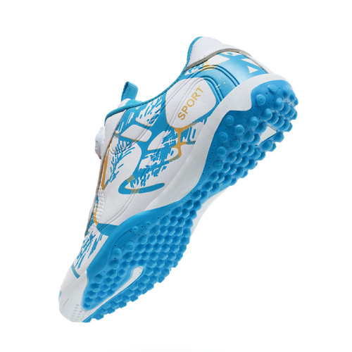 Children's Football Shoes for Boys, TF Frictional Cleats, Sports Cleats with Breathable Design, Rotary Button Professional Training Shoes for Young Students, Boys