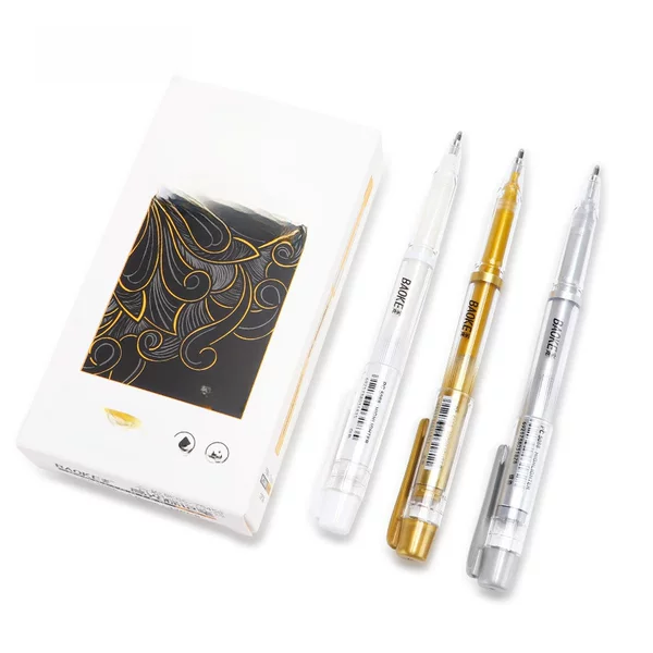 Baoke Pc5088 Highlight Pen Art DIY Picture Album Hand-Painted Hook Line Pen Animation Design Golden Highlight Pen